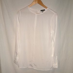 White long sleeve top